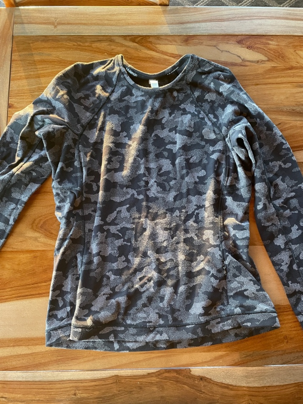 lululemon athletica Kids Long-Sleeve Camo Tee - Black & Gray